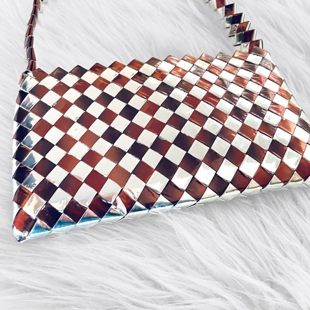 Metallic Candy Wrapper Handbag Purse - Picture 2 of 7
